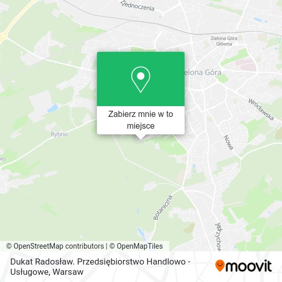 Mapa Dukat Radosław. Przedsiębiorstwo Handlowo - Usługowe