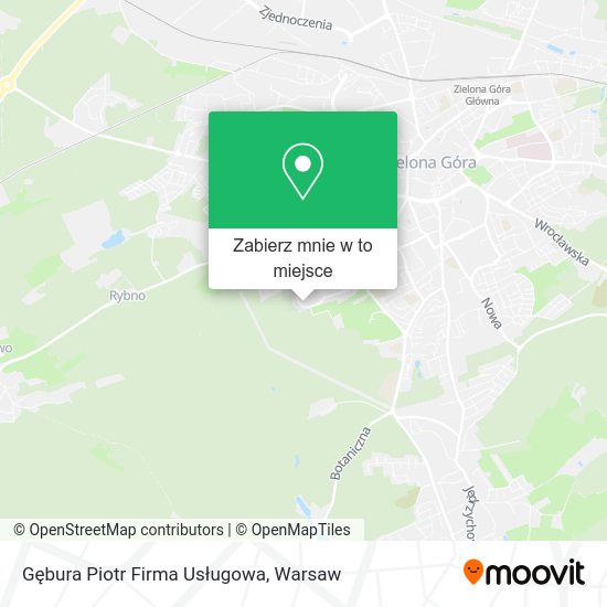 Mapa Gębura Piotr Firma Usługowa