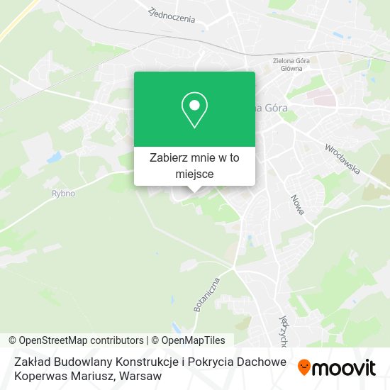 Mapa Zakład Budowlany Konstrukcje i Pokrycia Dachowe Koperwas Mariusz