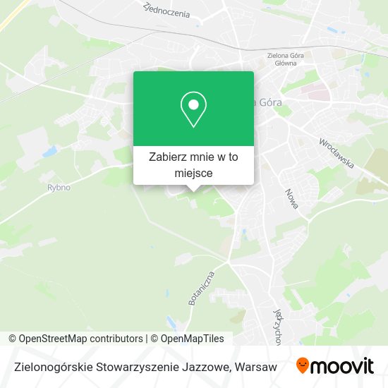 Mapa Zielonogórskie Stowarzyszenie Jazzowe