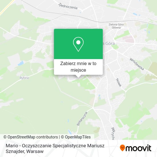 Mapa Mario - Oczyszczanie Specjalistyczne Mariusz Sznajder