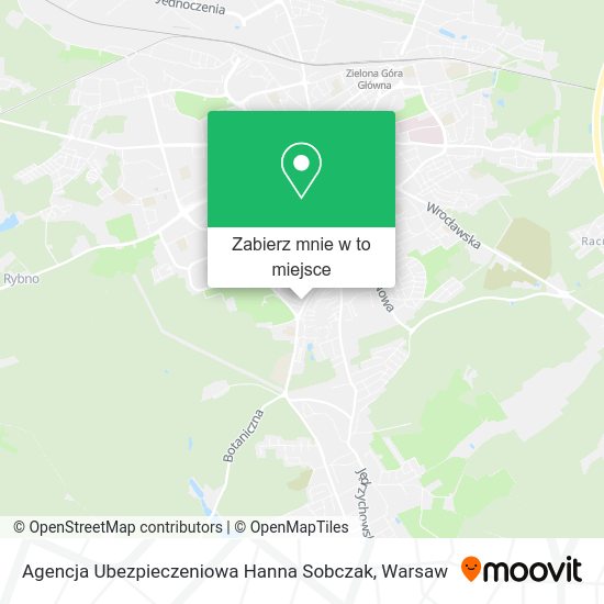 Mapa Agencja Ubezpieczeniowa Hanna Sobczak