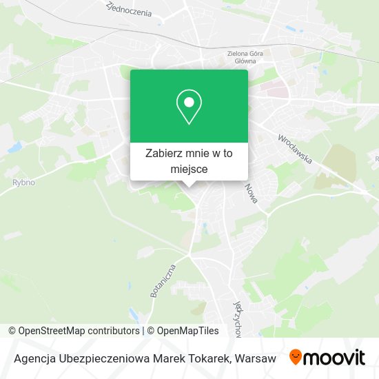 Mapa Agencja Ubezpieczeniowa Marek Tokarek