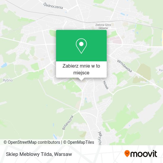 Mapa Sklep Meblowy Tilda