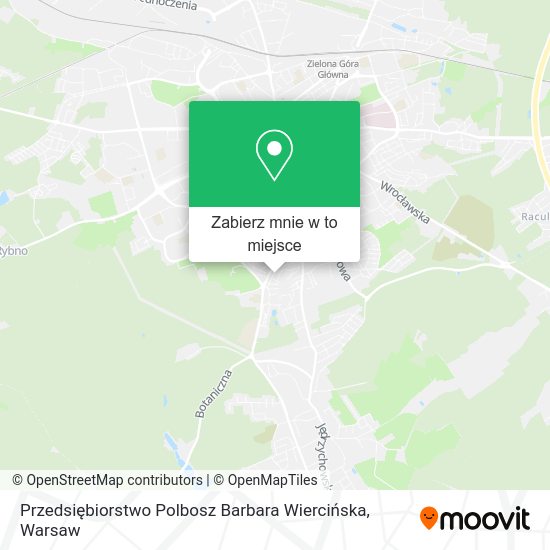 Mapa Przedsiębiorstwo Polbosz Barbara Wiercińska