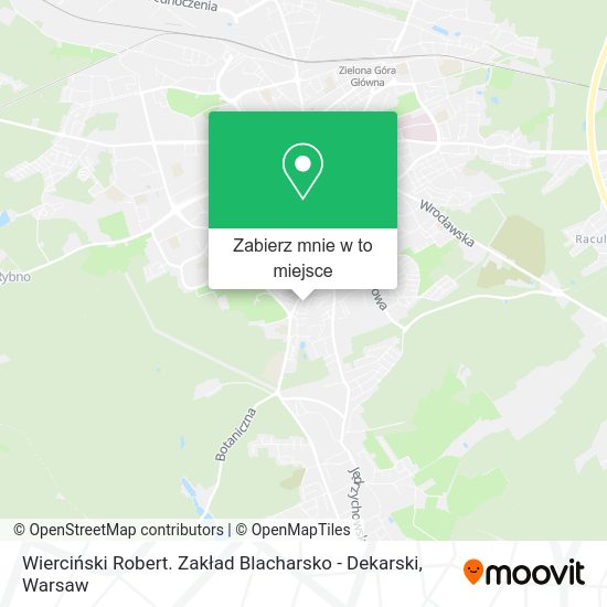 Mapa Wierciński Robert. Zakład Blacharsko - Dekarski