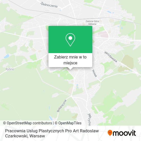 Mapa Pracownia Uslug Plastycznych Pro Art Radoslaw Czarkowski