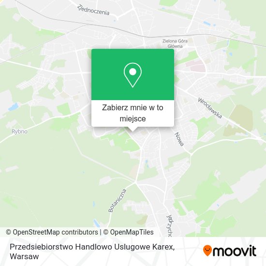 Mapa Przedsiebiorstwo Handlowo Uslugowe Karex