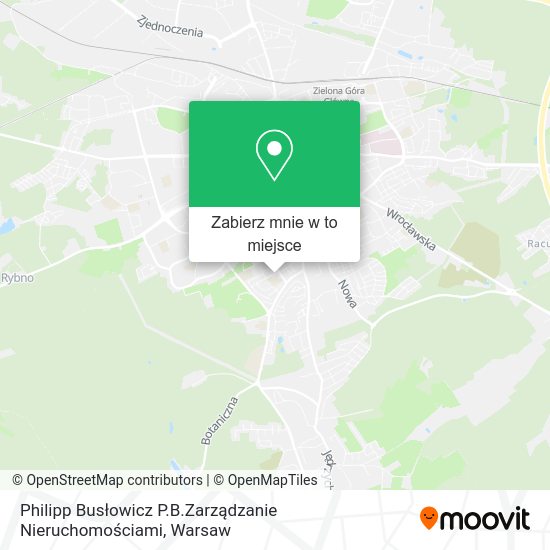 Mapa Philipp Busłowicz P.B.Zarządzanie Nieruchomościami