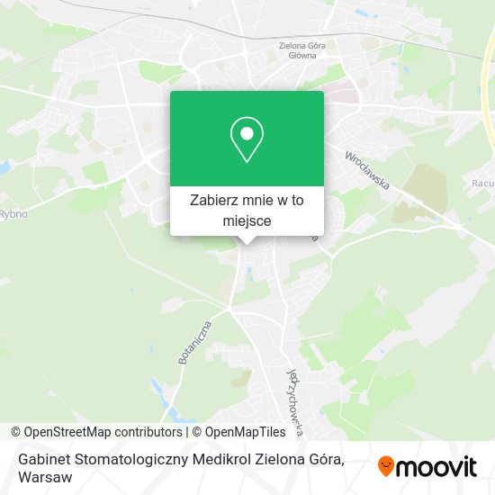 Mapa Gabinet Stomatologiczny Medikrol Zielona Góra