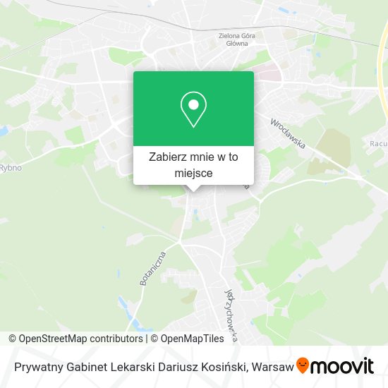 Mapa Prywatny Gabinet Lekarski Dariusz Kosiński