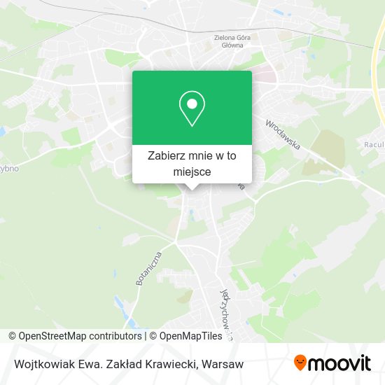 Mapa Wojtkowiak Ewa. Zakład Krawiecki