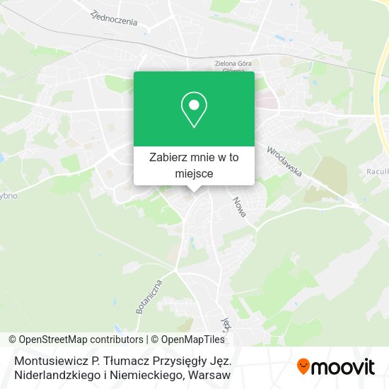 Mapa Montusiewicz P. Tłumacz Przysięgły Jęz. Niderlandzkiego i Niemieckiego