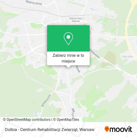 Mapa Dolbia - Centrum Rehabilitacji Zwierząt