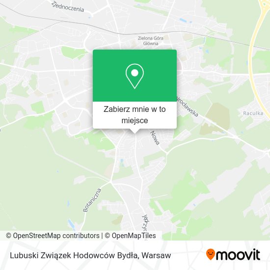 Mapa Lubuski Związek Hodowców Bydła