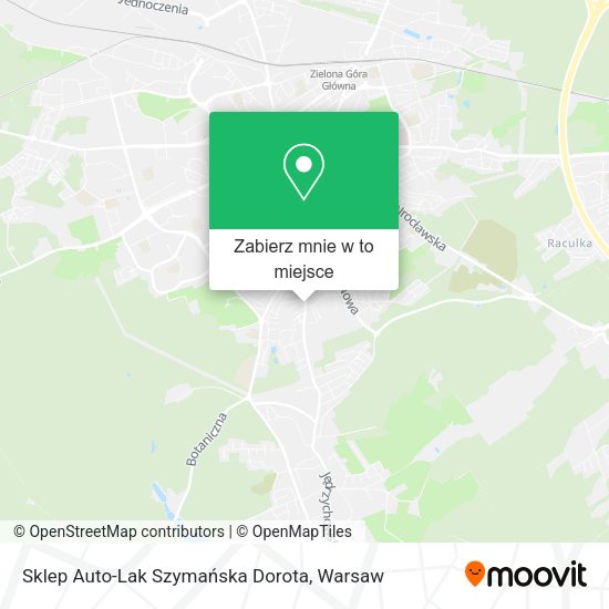 Mapa Sklep Auto-Lak Szymańska Dorota