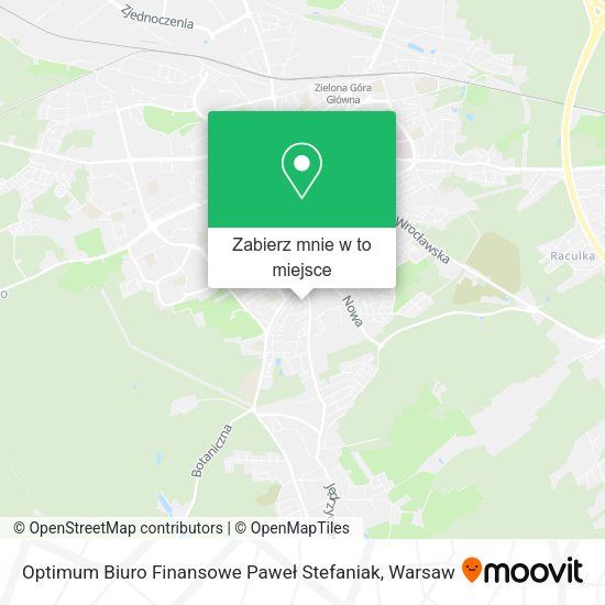 Mapa Optimum Biuro Finansowe Paweł Stefaniak