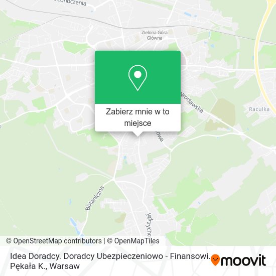 Mapa Idea Doradcy. Doradcy Ubezpieczeniowo - Finansowi. Pękała K.