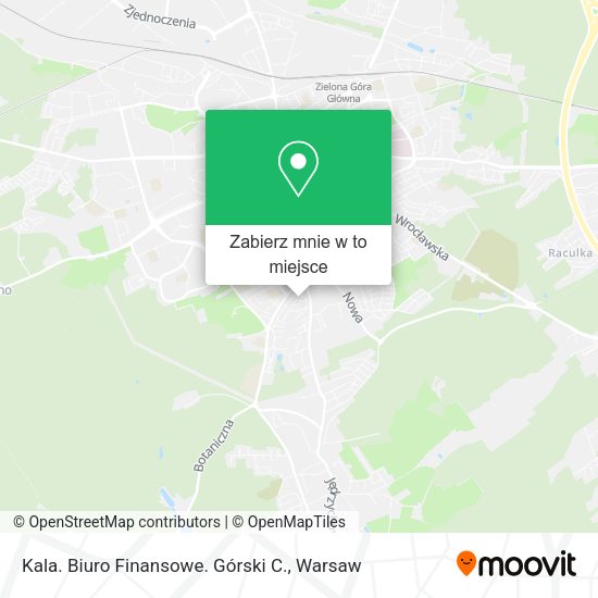 Mapa Kala. Biuro Finansowe. Górski C.