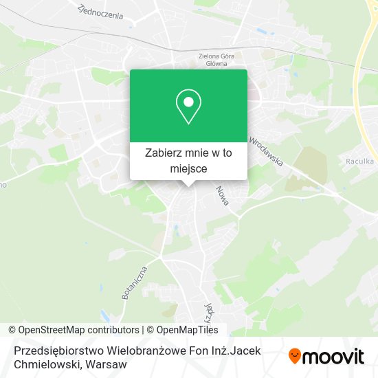 Mapa Przedsiębiorstwo Wielobranżowe Fon Inż.Jacek Chmielowski