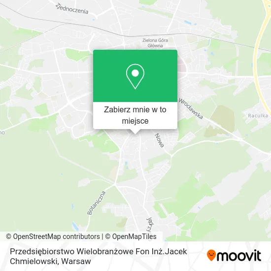 Mapa Przedsiębiorstwo Wielobranżowe Fon Inż.Jacek Chmielowski