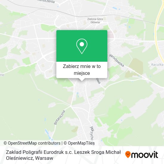 Mapa Zakład Poligrafii Eurodruk s.c. Leszek Sroga Michał Oleśniewicz