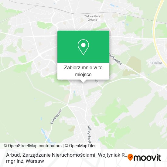 Mapa Arbud. Zarządzanie Nieruchomościami. Wojtyniak R., mgr Inż