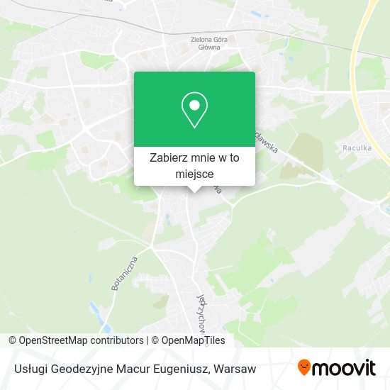 Mapa Usługi Geodezyjne Macur Eugeniusz