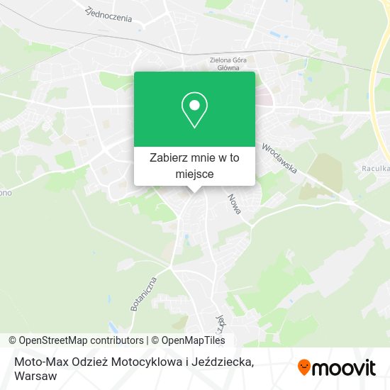 Mapa Moto-Max Odzież Motocyklowa i Jeździecka