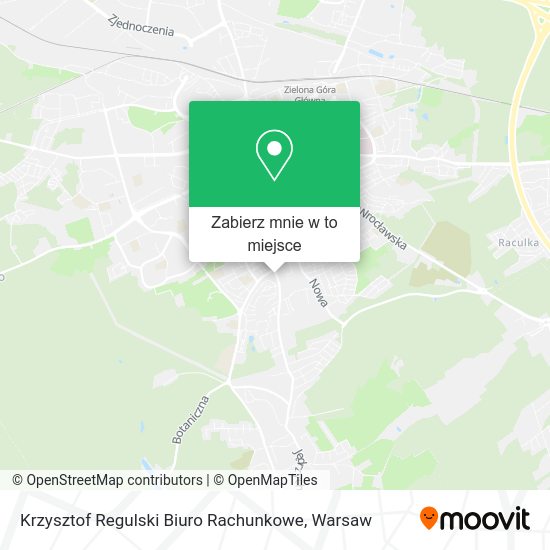 Mapa Krzysztof Regulski Biuro Rachunkowe