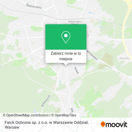 Mapa Falck Ochrona sp. z o.o. w Warszawie Oddział