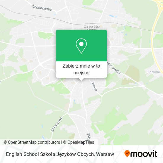 Mapa English School Szkoła Języków Obcych