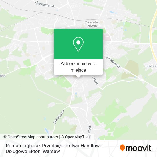 Mapa Roman Frątczak Przedsiębiorstwo Handlowo Usługowe Ekton