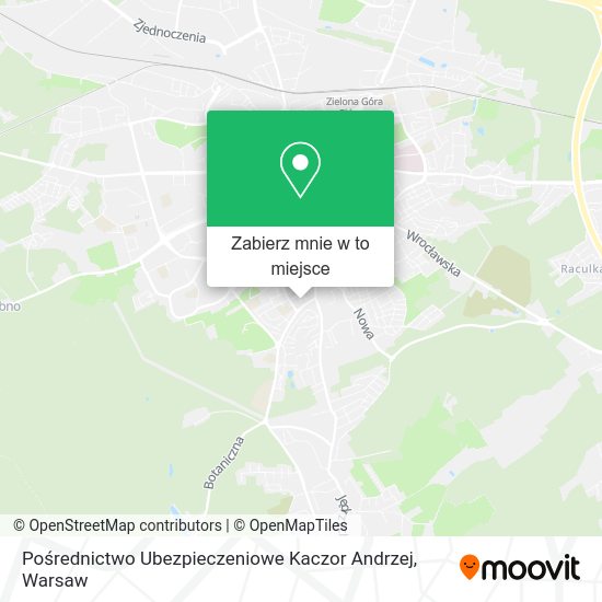 Mapa Pośrednictwo Ubezpieczeniowe Kaczor Andrzej