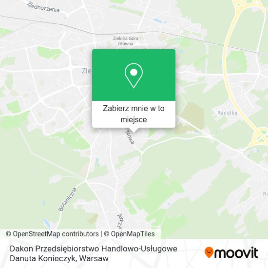 Mapa Dakon Przedsiębiorstwo Handlowo-Usługowe Danuta Konieczyk