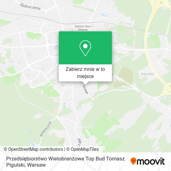 Mapa Przedsiębiorstwo Wielobranżowe Top Bud Tomasz Pigulski