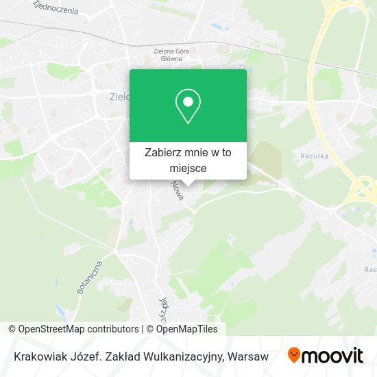 Mapa Krakowiak Józef. Zakład Wulkanizacyjny