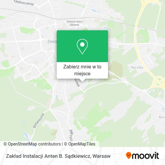 Mapa Zakład Instalacji Anten B. Sądkiewicz