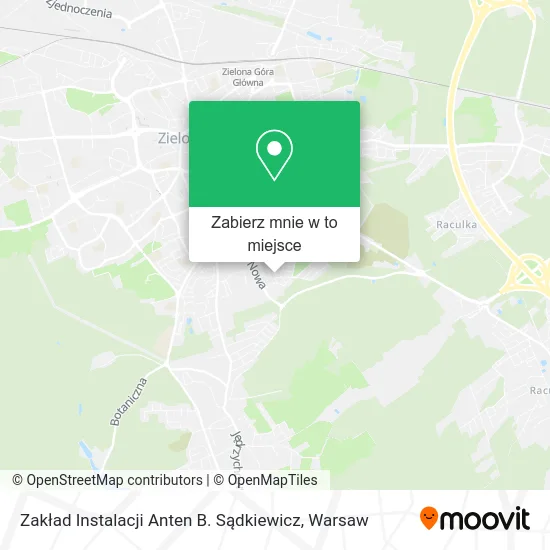 Mapa Zakład Instalacji Anten B. Sądkiewicz