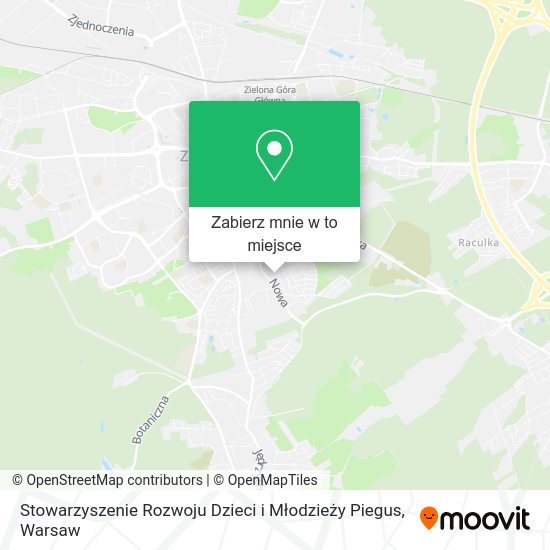 Mapa Stowarzyszenie Rozwoju Dzieci i Młodzieży Piegus