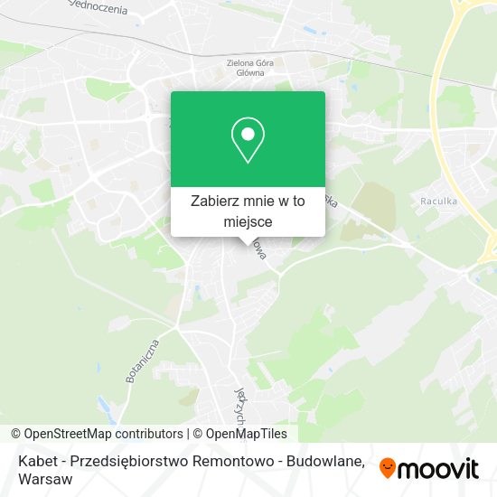 Mapa Kabet - Przedsiębiorstwo Remontowo - Budowlane