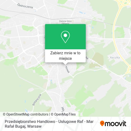 Mapa Przedsiębiorstwo Handlowo - Usługowe Raf - Mar Rafał Bugaj