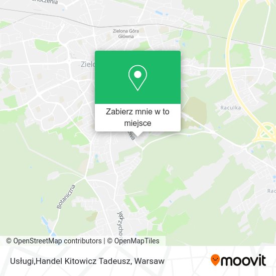 Mapa Usługi,Handel Kitowicz Tadeusz