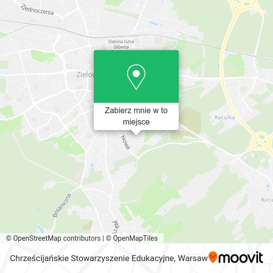 Mapa Chrześcijańskie Stowarzyszenie Edukacyjne