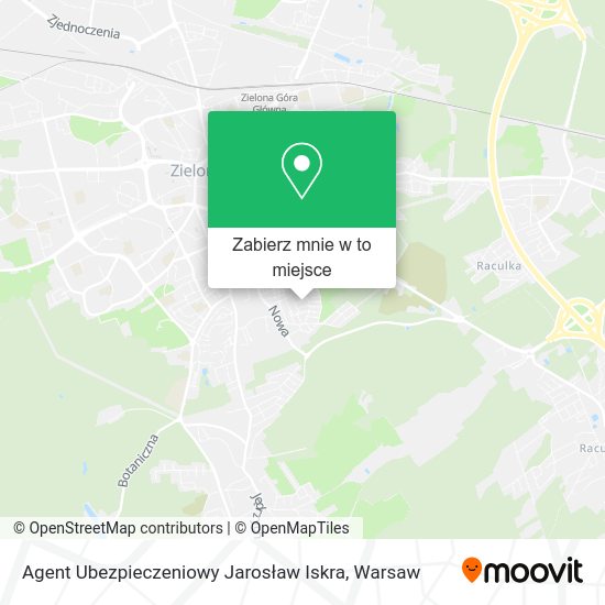 Mapa Agent Ubezpieczeniowy Jarosław Iskra