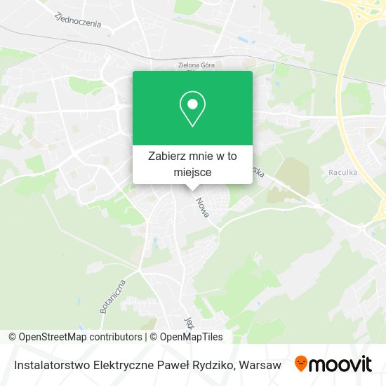 Mapa Instalatorstwo Elektryczne Paweł Rydziko