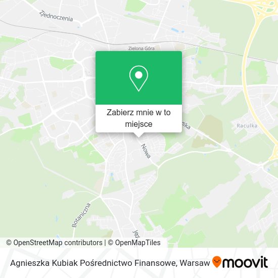 Mapa Agnieszka Kubiak Pośrednictwo Finansowe