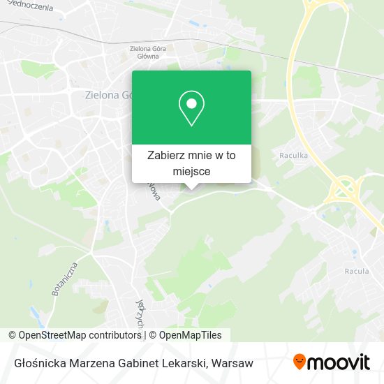 Mapa Głośnicka Marzena Gabinet Lekarski