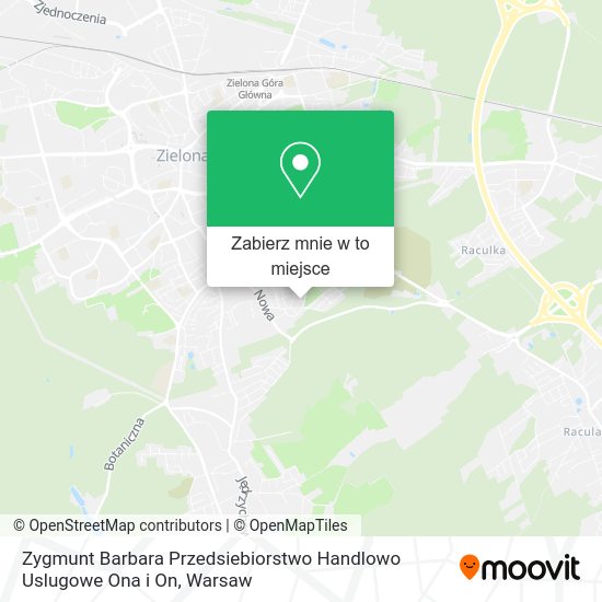 Mapa Zygmunt Barbara Przedsiebiorstwo Handlowo Uslugowe Ona i On