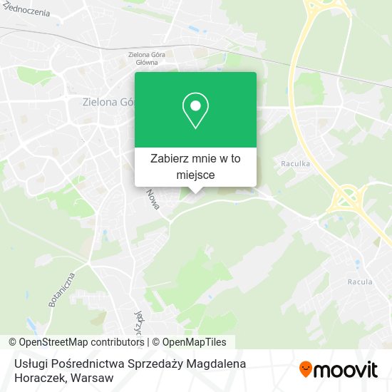 Mapa Usługi Pośrednictwa Sprzedaży Magdalena Horaczek